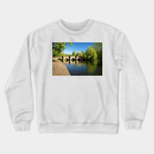 Bakewell Bridge and River Wye Crewneck Sweatshirt